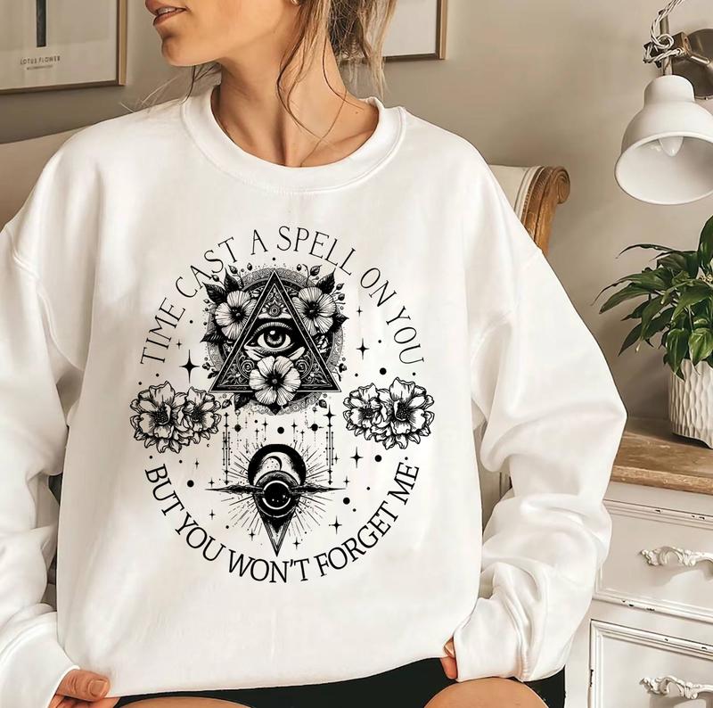 Time Cast A Spell On You But You Won't Forget Me Shirt, Classic Rock Band Lover Sweatshirt, Retro Music Fan Gift, Festival Wear, Silver Tee