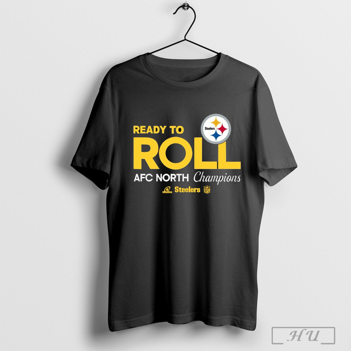 Pittsburgh Steelers Football 2024 Afc North Division Champions Locker Room Trophy Collection Shirt