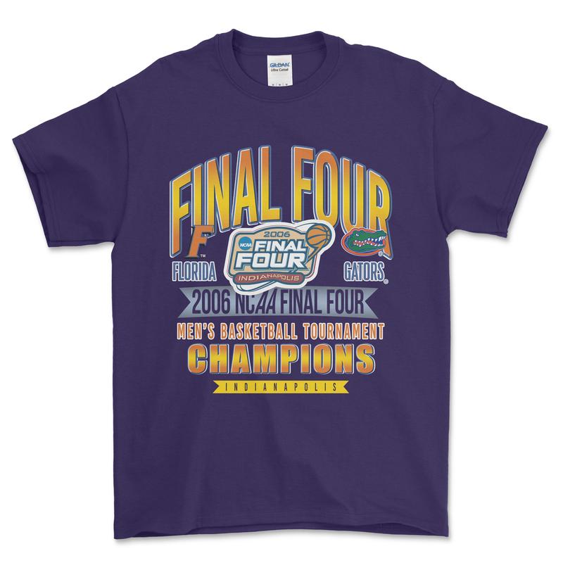 2006 NCAA Final Four Champions Indianapolis T-Shirt, graphic vintage sports tees for men