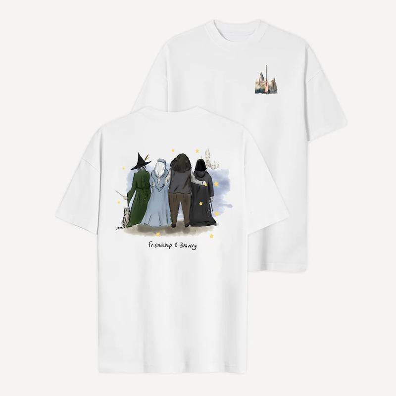 Maggie Smith T-Shirt, Hogwarts Professor McGonagall Memorial Shirt, Magic Movie, Halloween, Spooky Season, Full Sizes Full Colors, Comfort Cas0ual Top