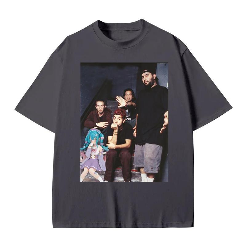 Limited Hatsune Miku Anime Shirt Cotton Menswear