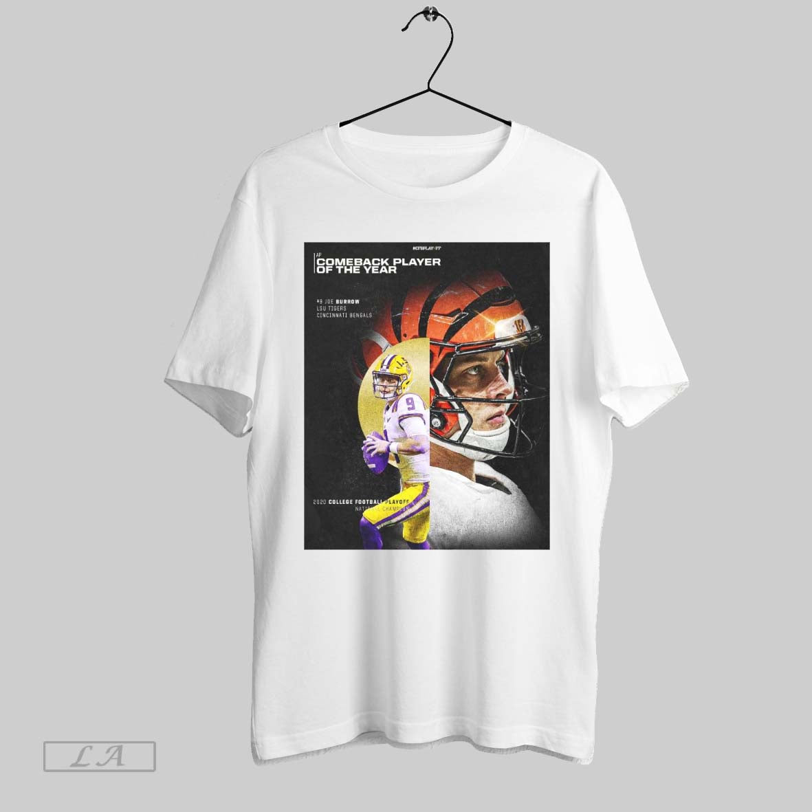 Top Joe Burrow Lsu Tigers Cincinnati Bengals 2024 Comeback Player Of The Year 2020 Joe Cfp National Champion Poster Unisex Sweatshirt T Shirt