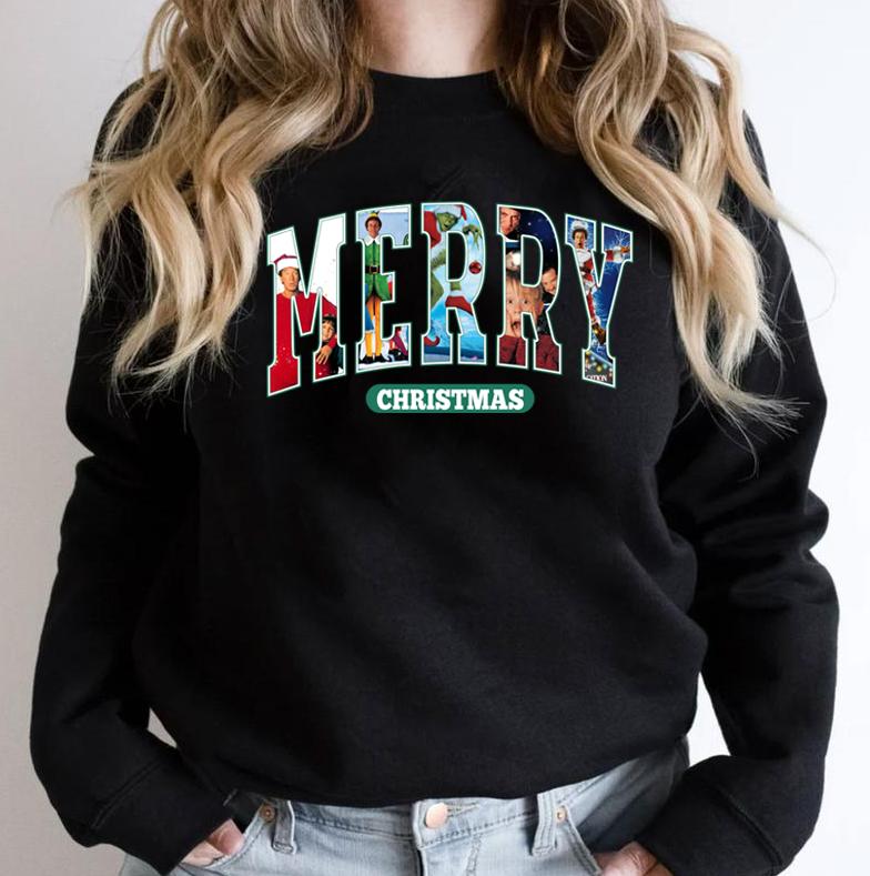 Merry Christmas Shirt, Character Xmas Shirt, Christmas Character Shirt, Funny Christmas Shirt, Christmas Movie Shirt, Christmas Friends Shirt