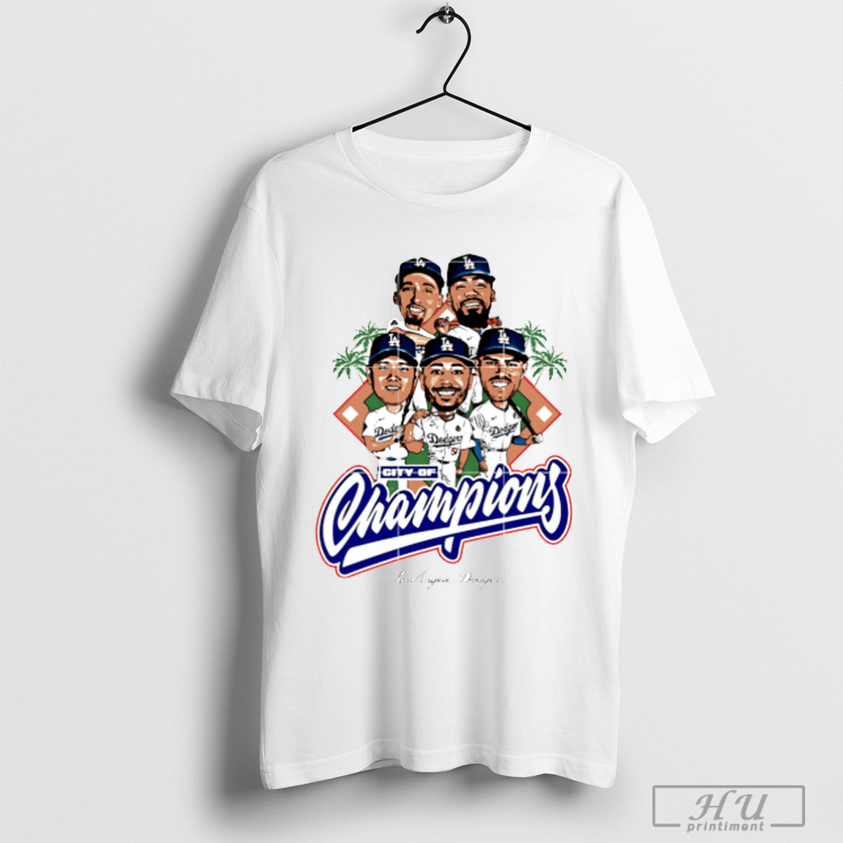 Vintage Dodger Los Angeles City Of Champions Cartoon T Shirt Sweatshirt