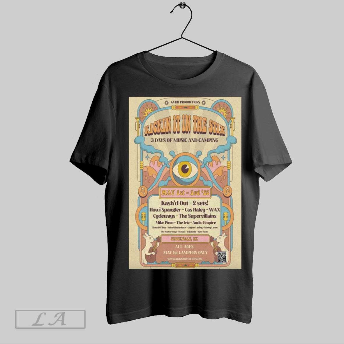 Top Poster Kickin It In The Stix 3 Days Of Music And Camping May 1 3 2025 Stockdale Tx Tour Unisex Sweatshirt T Shirt