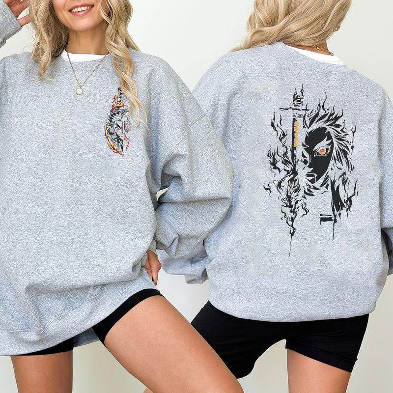 Rengoku Kyojuro Flame Breathing shirt, Flame Hashira shirt Demon Slayer t-shirt, Anime sweatshirt hoodie, Anime lover t-shirt Menswear