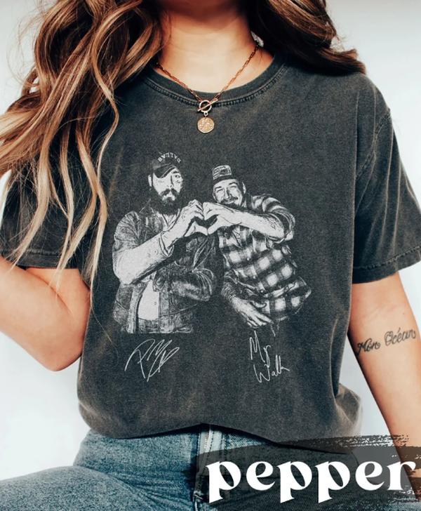 I Had Some Help shirt, Country Music shirt, Posty Wallen shirt, It takes two to break a heart in two shirt, Unisex T-Shirt Top Womenswear Streetwear