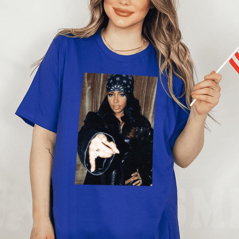 Aaliyahss Vintage Style T-shirt, Graphic Tees, Shirt For Mens, Womens