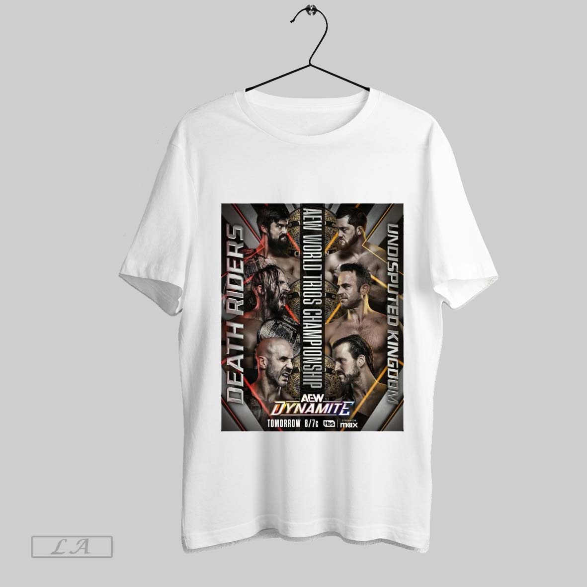 Top Aew World Trios Championship Death Riders Vs Undisputed Kingdom Aew Dynamite Tomorrow Poster Sweatshirt T Shirt