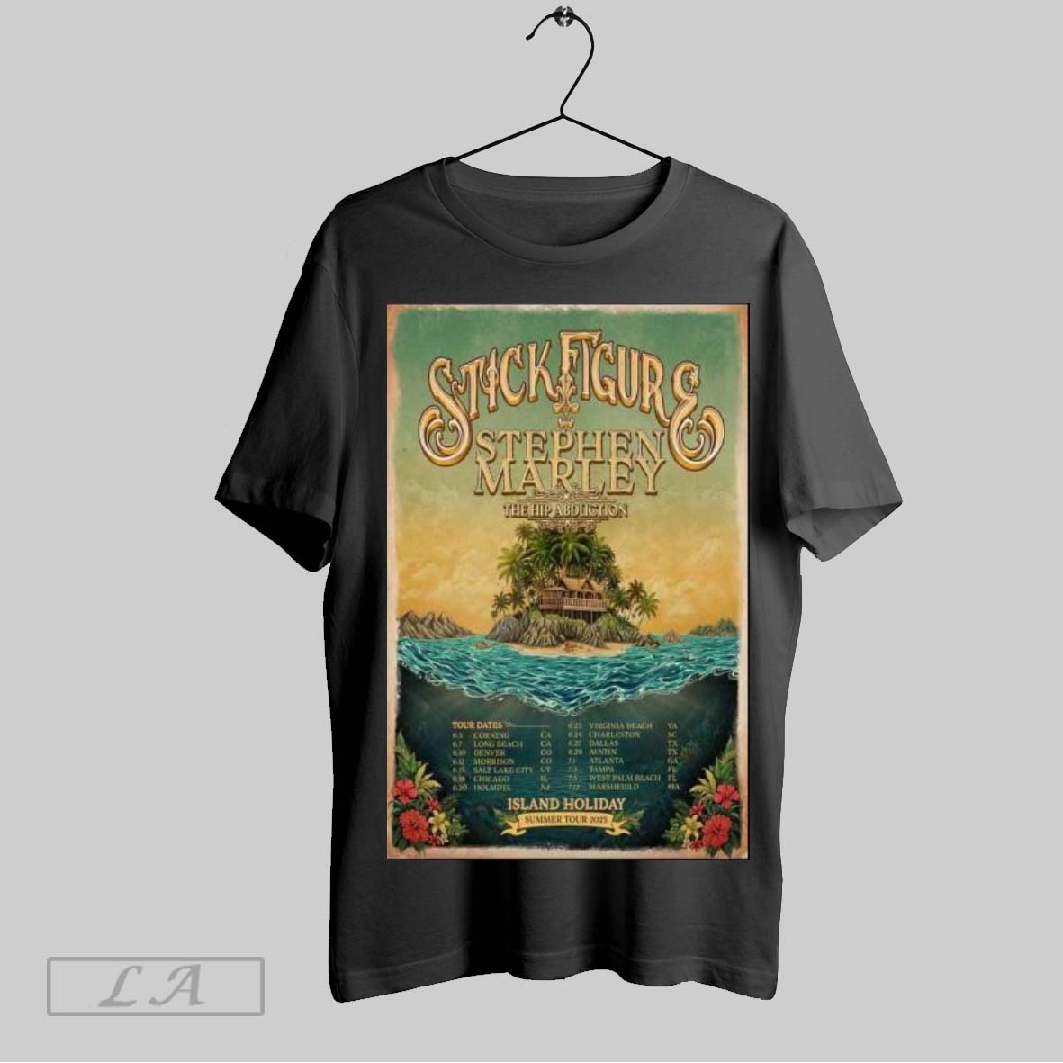 Original Stick Figure Island Holiday Summer 2025 Tour Poster