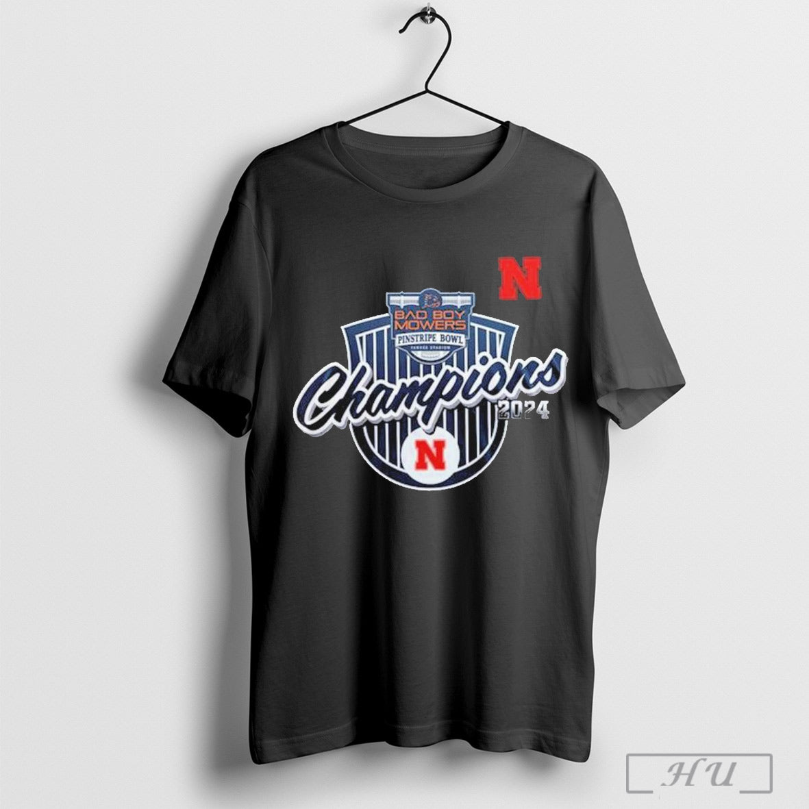 Pinstripe Bowl Champions 2024 For Nebraska Huskers For Fans T Shirt