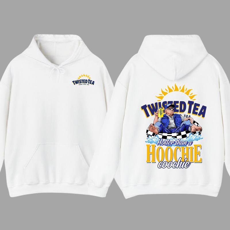 2 Side- NEW Twisted Tea Trummmp America Great Again Hoodie-Full Color- Casual- For Women-For Men- Unisex- Viral