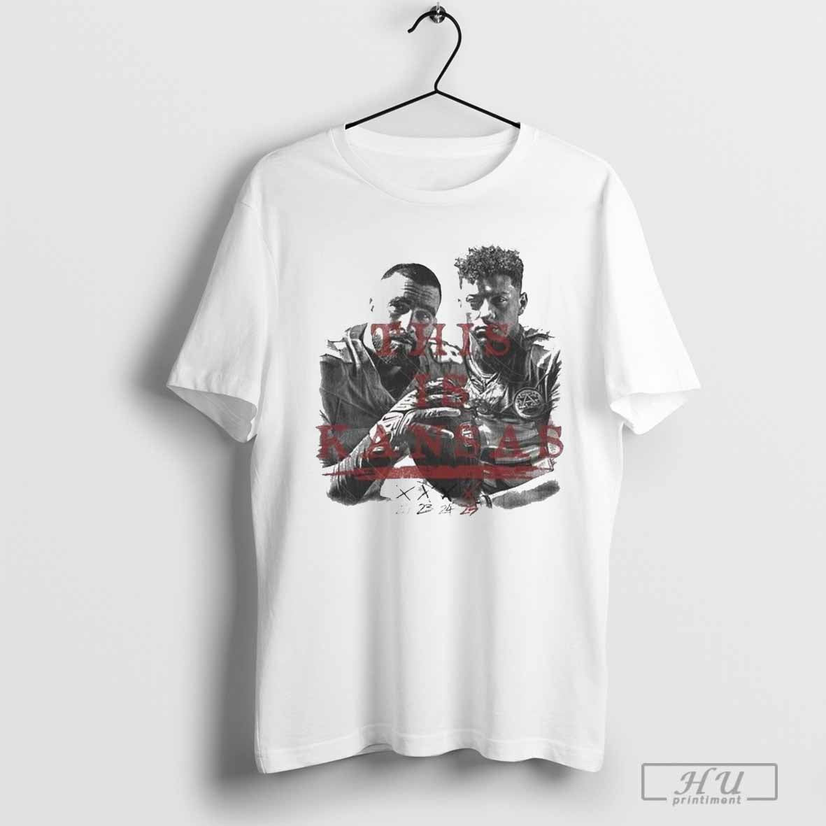 This Is Kansas City Chiefs Football Patrick Mahomes, Travis Kelce Super Bowl Three-Peat Champion T-shirt