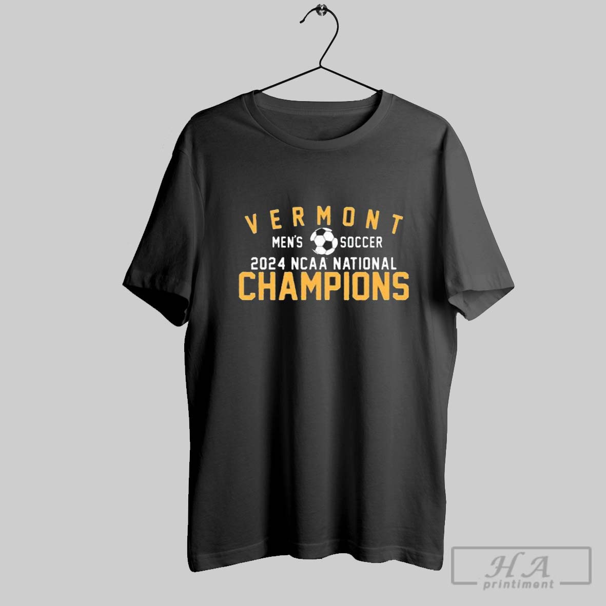 Vermont Catamounts Mens Soccer Ncaa National Champions 2024 Logo Graphic T Shirt