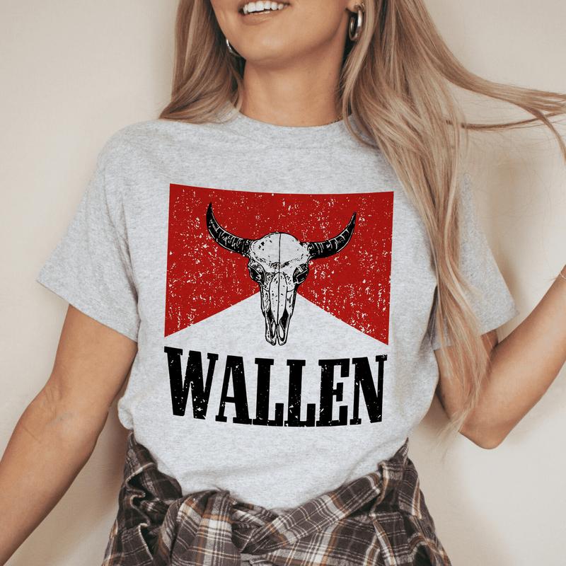 One Night At A Time Wallen Shirt, Wallen Bull Skull Shirt, Cowboy Wallen Merch, Country Music Merch Shirt, Vintage Wallen Merch T-Shirt, Clothing