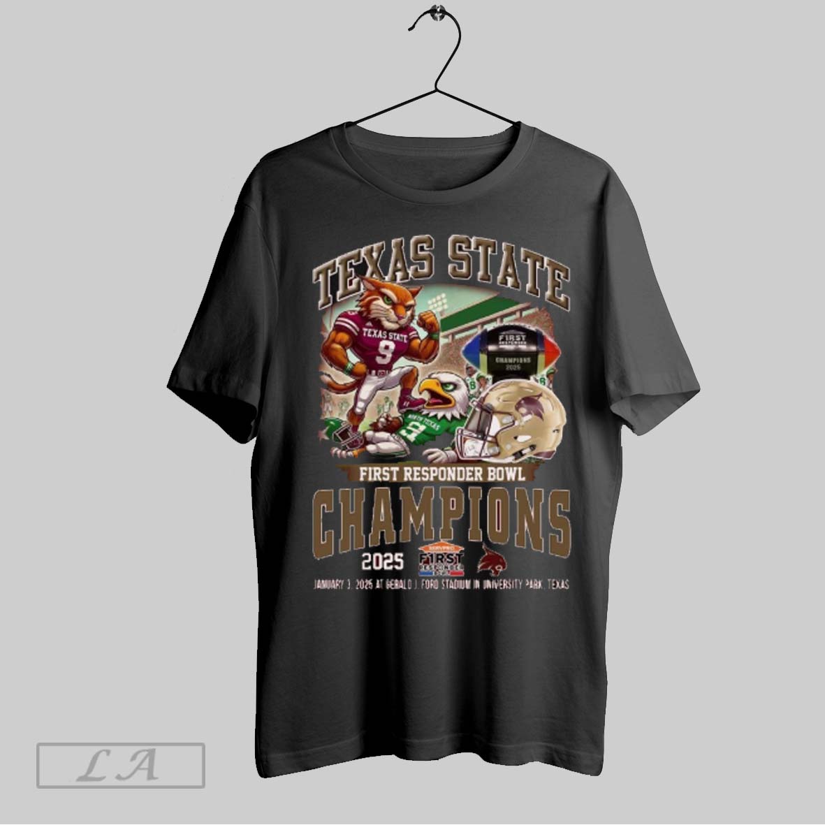 Texas State First Responder Bowl Champions January 3 2025 T Shirts