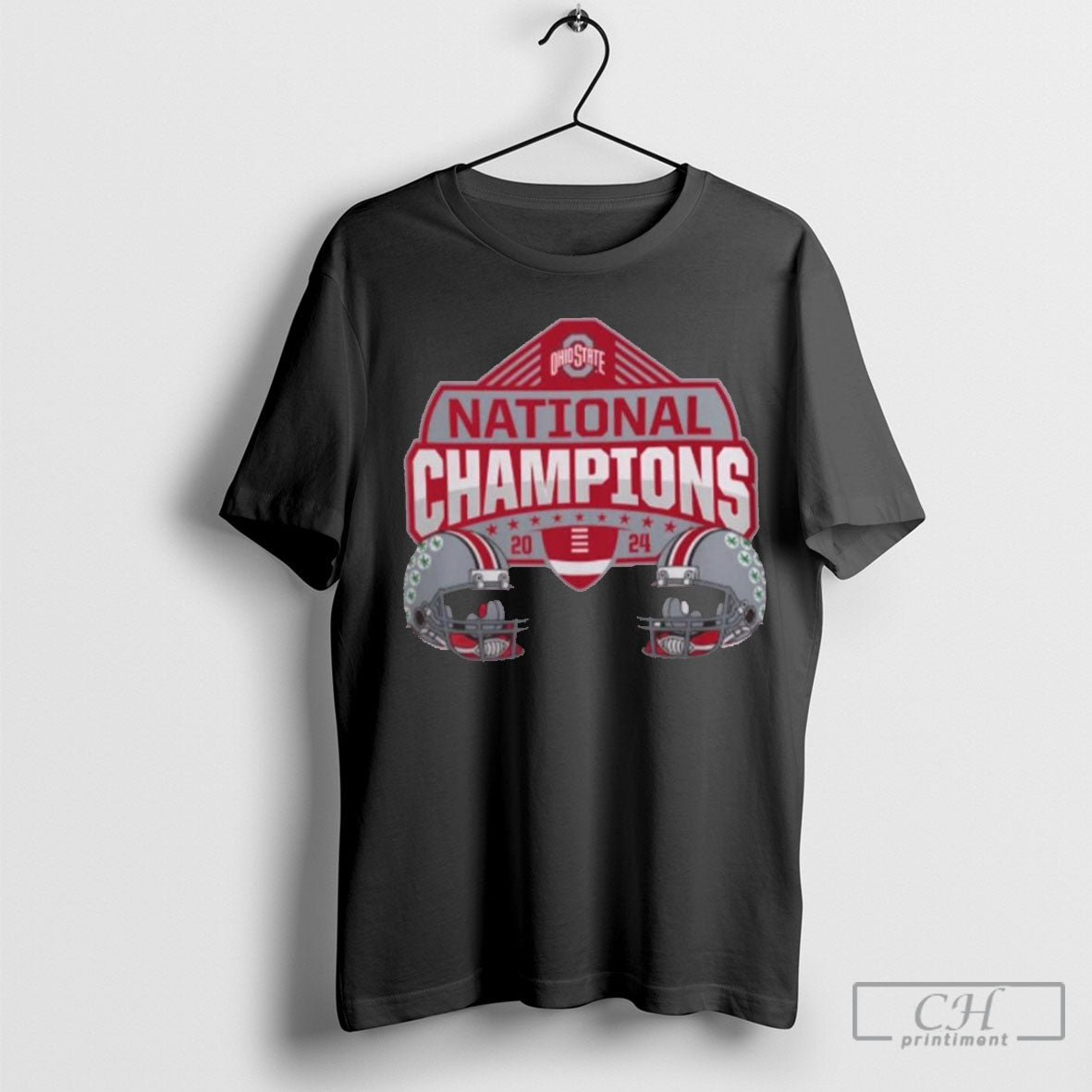 Top Ohio State 9x Mascot Helmet National Champions 2024 Shirt
