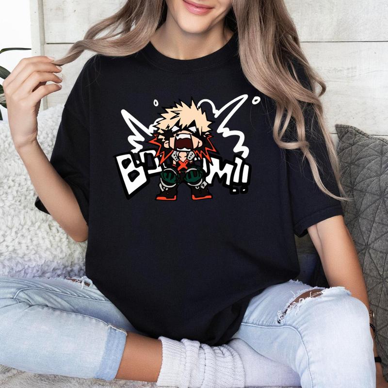 Katsuki Bakugo Anime Shirt, Anime Lover Shirt, Manga Tee, Katsuki Bakugo Anime Gift Men and Women T-shirt, Gift For Anime Fan, Unisex Tee, Sweater, Ho