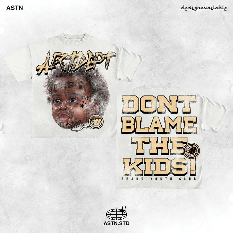 Y2K Graphic Don't Blame The Kids! Personalize Printed Tshirt Casual Cotton