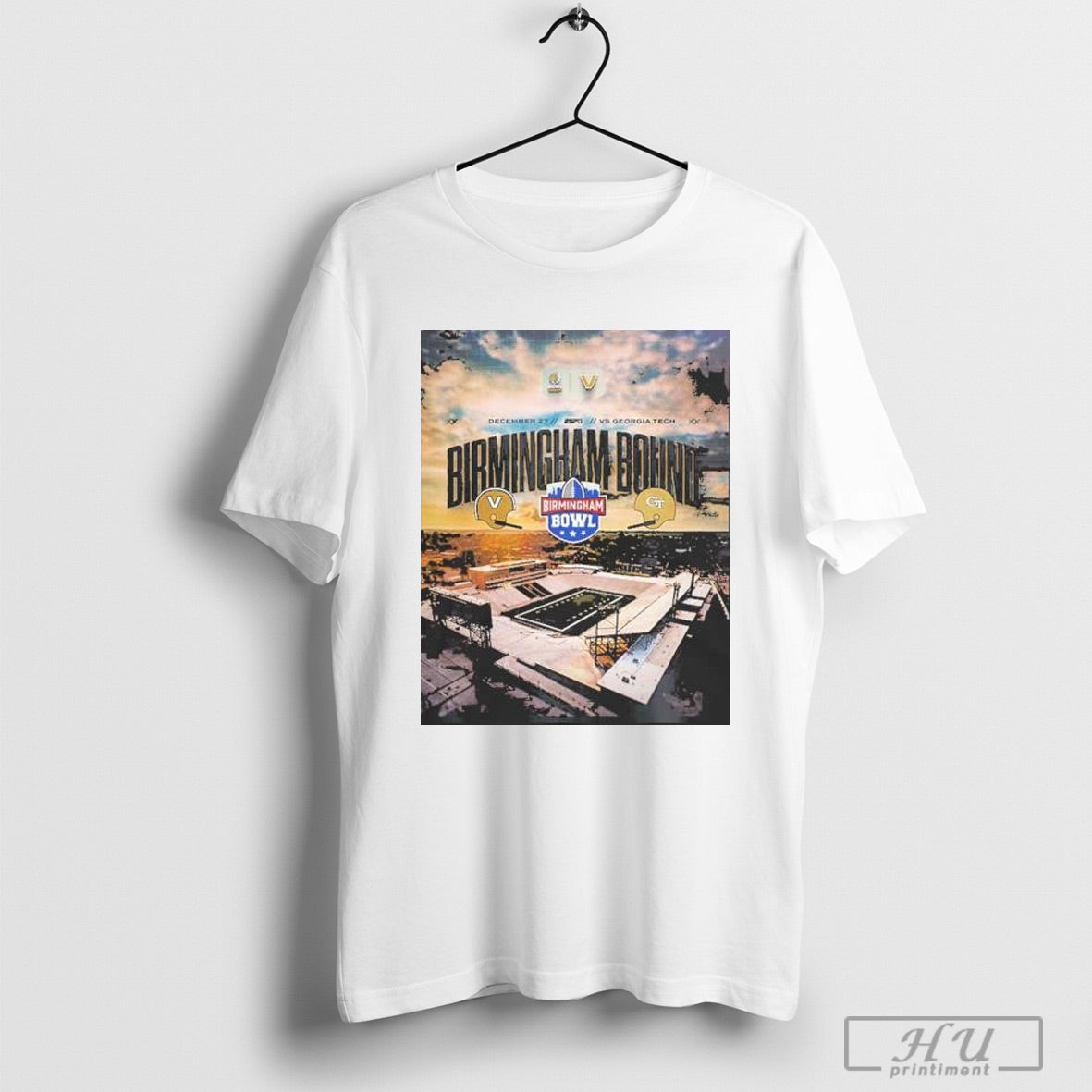 Vanderbilt Commodores Vs Georgia Tech Yellow Jackets Matchup 2024 Birmingham Bowl Champions Ncaa Division Head To Head T Shirt