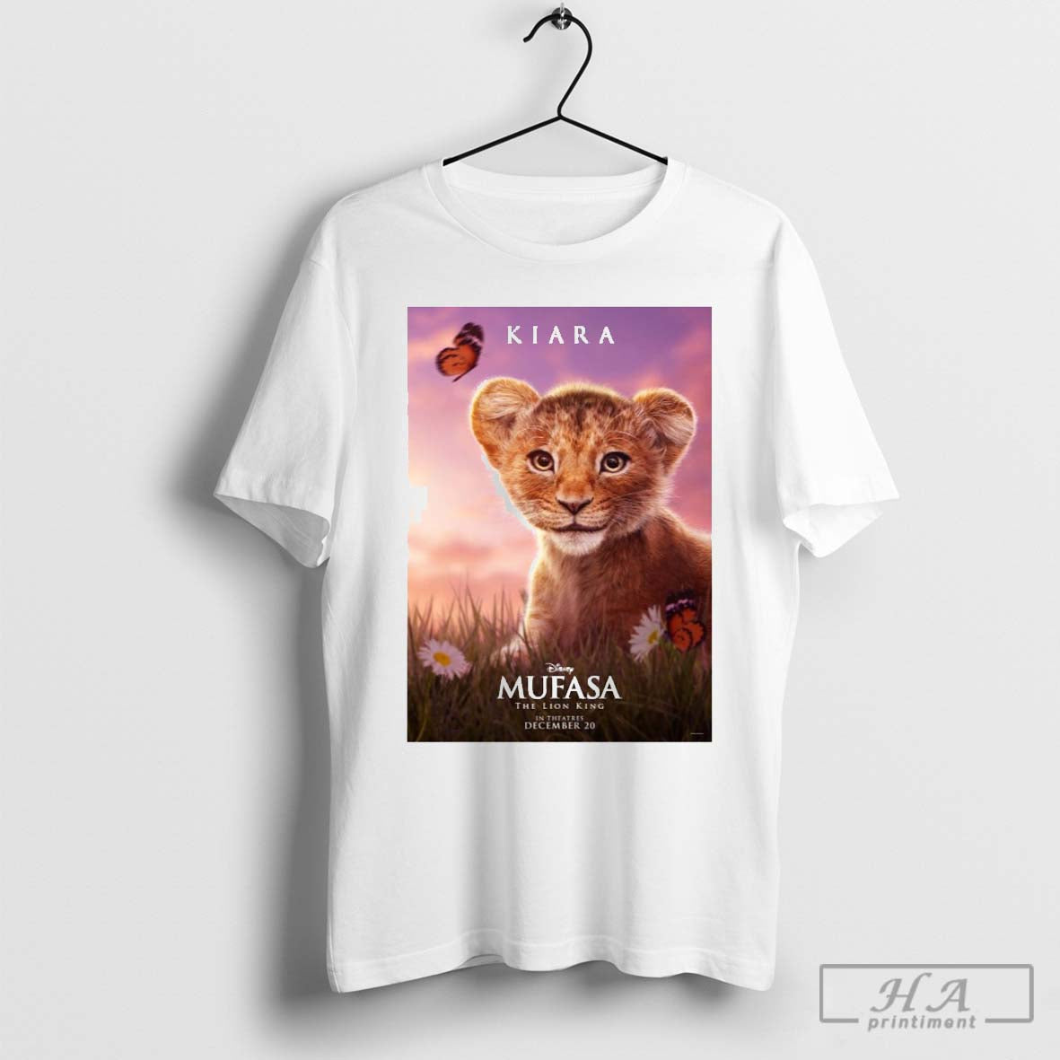 Official Poster Movie Kiara Mufasa The Lion King In Theatres December 20 2024 T-shirt