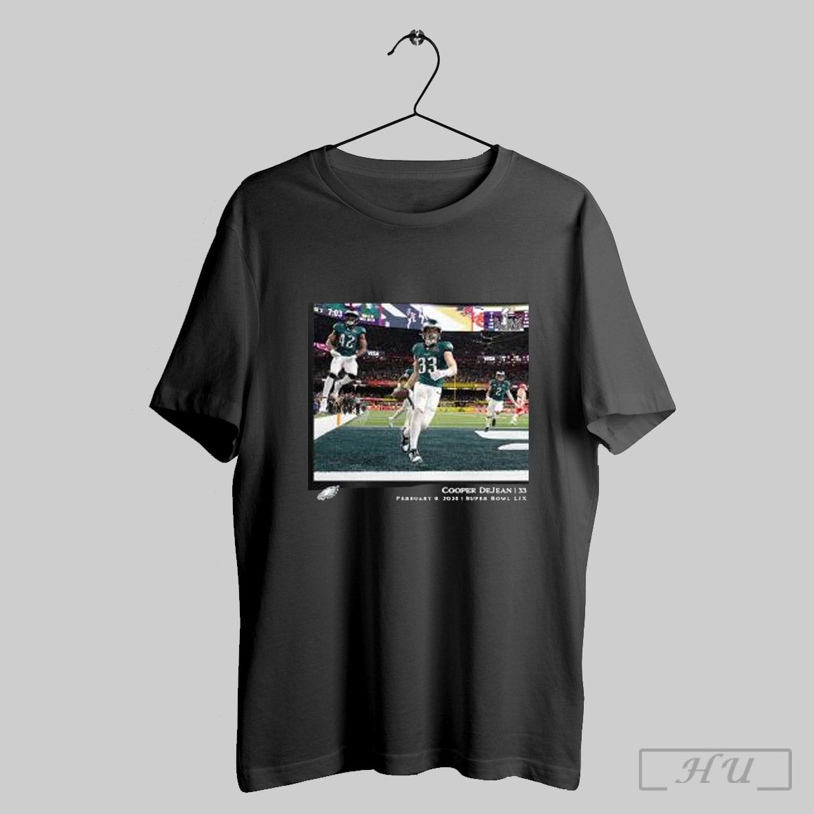 Trendy Cooper Dejean Philadelphia Eagles Nfl Flash Features Super Bowl Lix Champions T Shirt