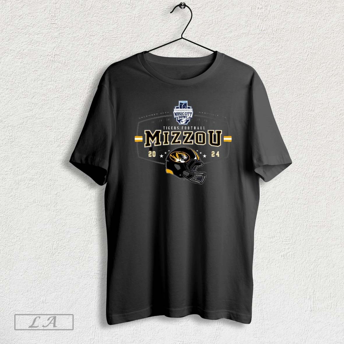 Official Mizzou Tigers Football 2024 Transperfect Music City Bowl Missouri December 30th Nashville Tn T Shirt