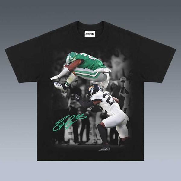 VINTAGE TEE  SAQUON BARKLEY GRAPHIC T-SHIRT SWEATSHIRT HOODIE  GIFT FOR FAN 11.12