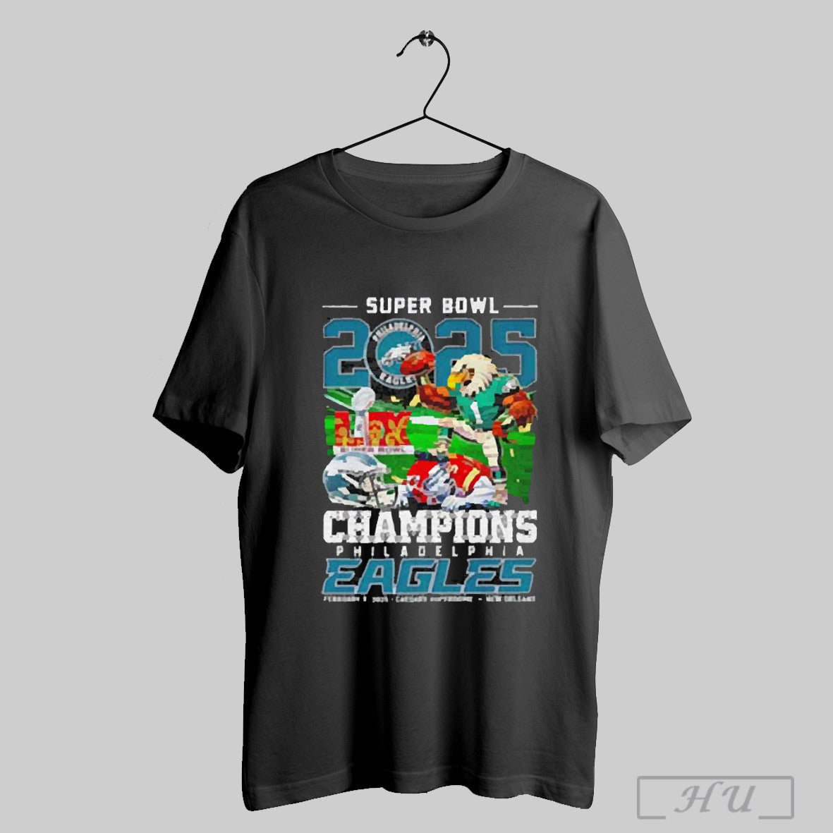 Trendy Funny Super Bowl 2025 Champions Philadelphia Eagles Vs Kansas City Chiefs Mascots T Shirt Sweatshirt
