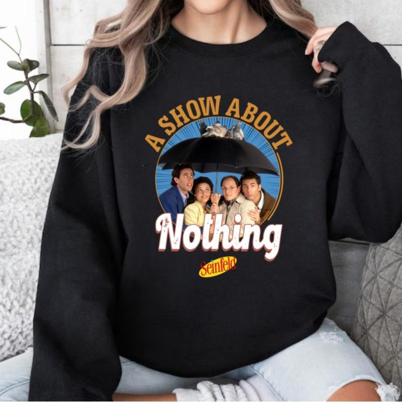 Retro A Show About Nothing Shirt, Seinfeld Tee Shirt, Seinfeld Fan Shirt, 80's Movie Shirt