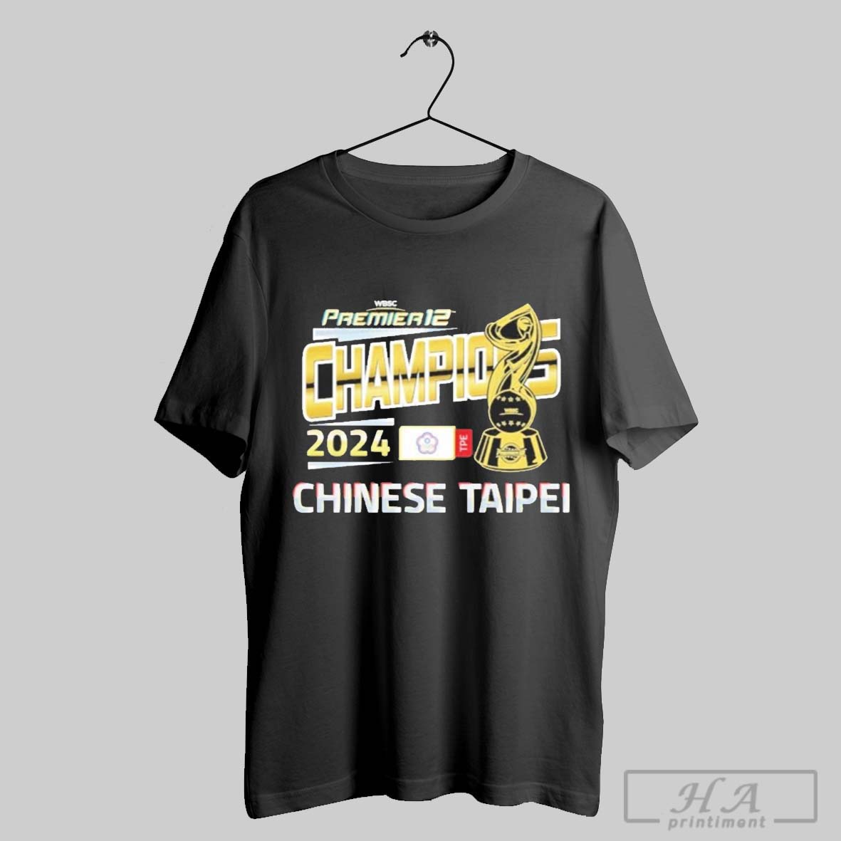 Wbsc Premier12 Champions 2024 Chinese Taipei Shirt