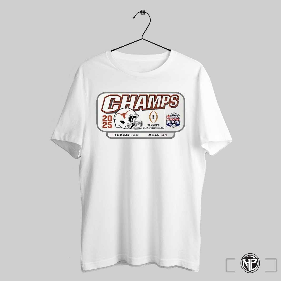Texas Longhorns Champions 2025 Chick Fil A Peach Bowl Shirt Trendy Sweatshirt