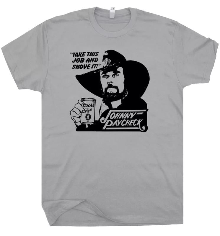 Johnny Paycheck T Shirt Vintage Country Music Outlaw Tee Redneck Concert Band