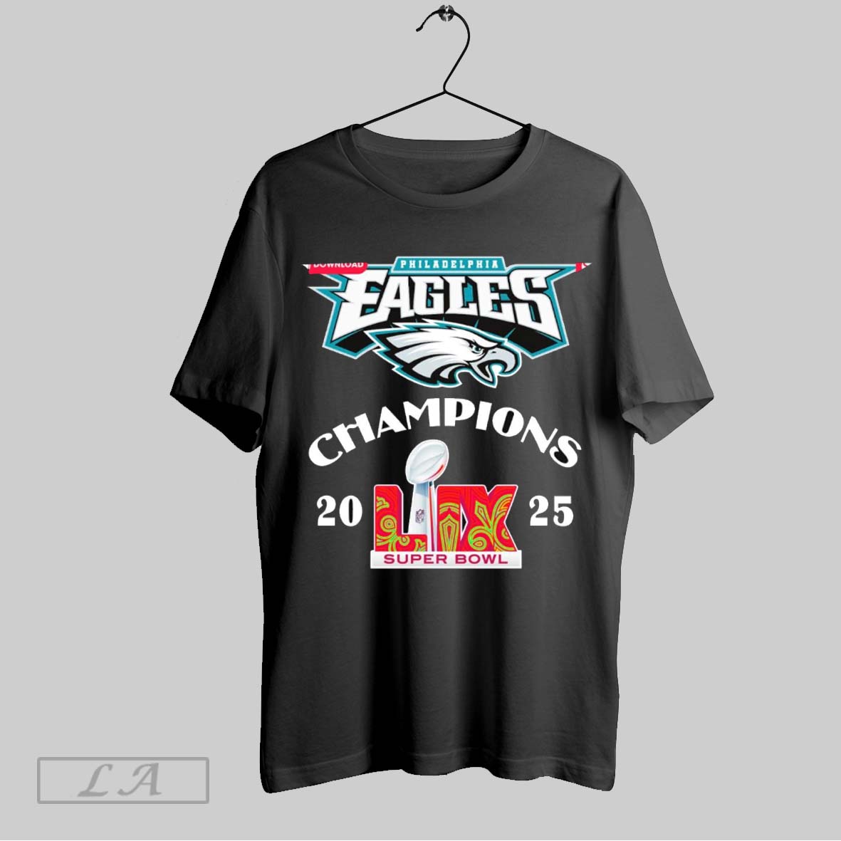 Top Philadelphia Eagles Football Lix Super Bowl Champions 2025 Logo Sweatshirt T Shirt