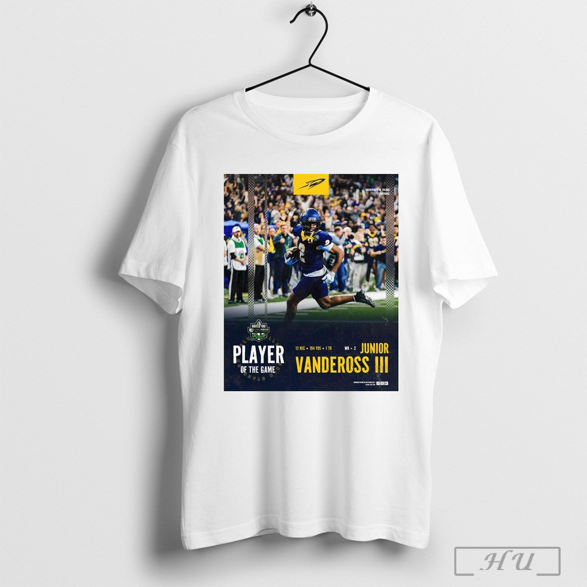 Toledo Rockets Junior Vandeross Iii Are Player Of The Game Gameabove Sports Bowl Champions 2024 Poster T Shirt Sweatshirt Cutom Poster Coffee Mugs Orn