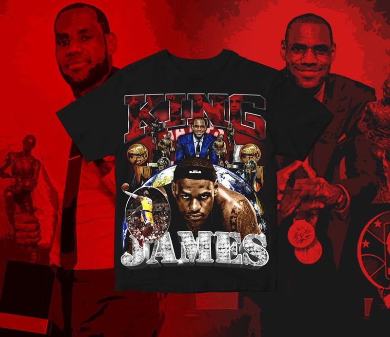 Vintage Lebron King James Graphic T-shirt