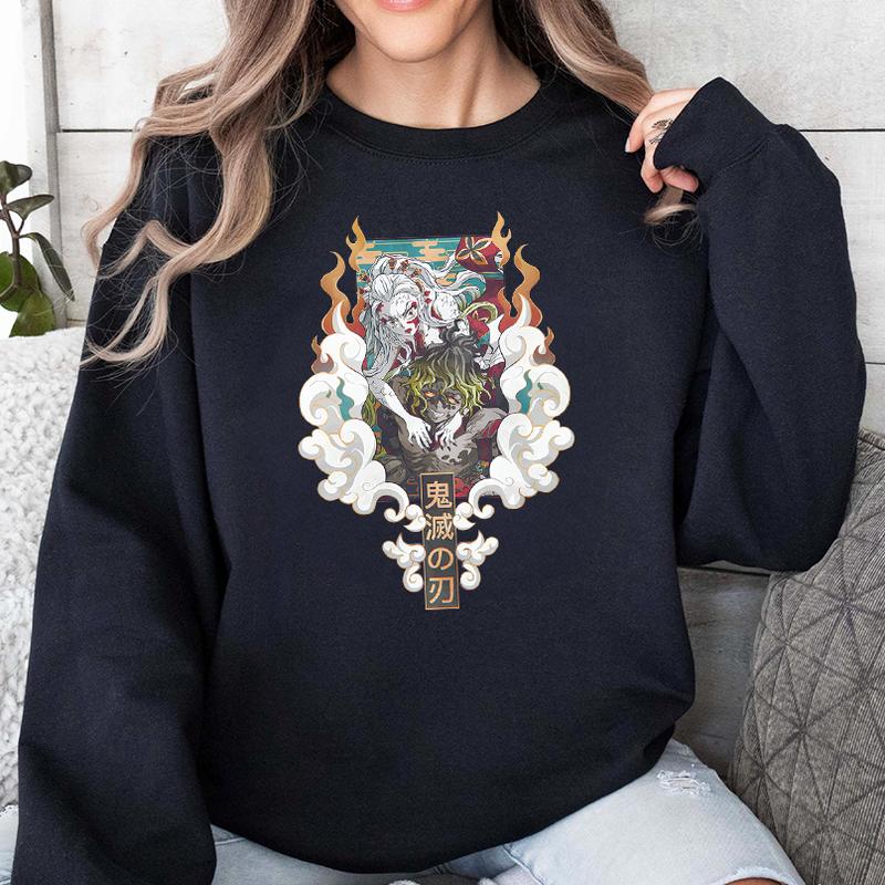 Gyutaro and Daki Upper Moon Demon Shirt, The Upper Rank Six Demon Sweatshirt Hoodie,Demon Slayer t-shirt, Kimetsu no Yaiba Shirt, Anime sweatshirt hoo