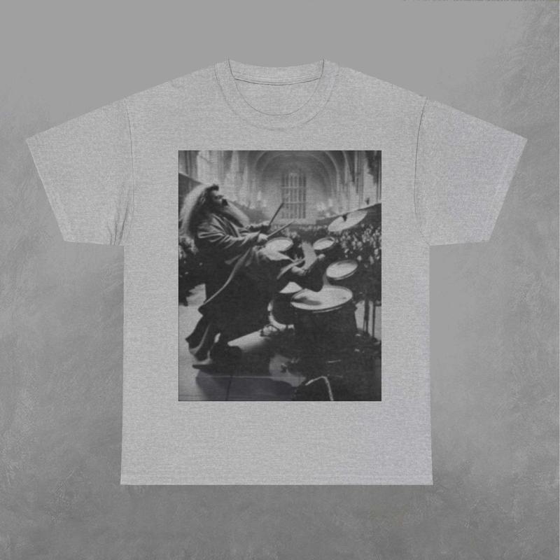 Hagrid is playing a set of drums Shirt, Hagrid Shirt, Harry Potter Sweatshirt, Movie Graphic Shirt Classic Fabric