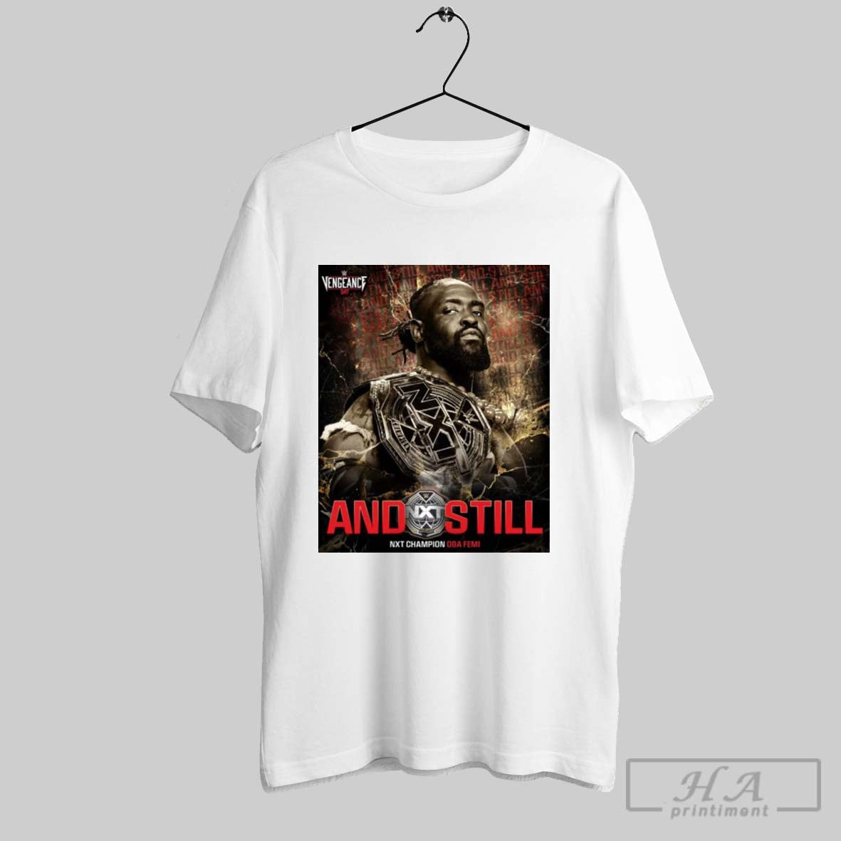 Wwe Vengeance Day And Still Nxt Champion Oba Femi 2025 What A Match Poster T Shirt