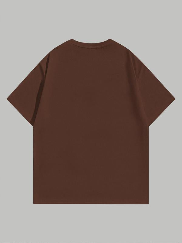 Women's Letter Print Round Neck Vintage Graphic Tees, T Shirts for Women, Summer Clothes Women, Vintage Trendy Casual Short Sleeve T-shirt for Daily W