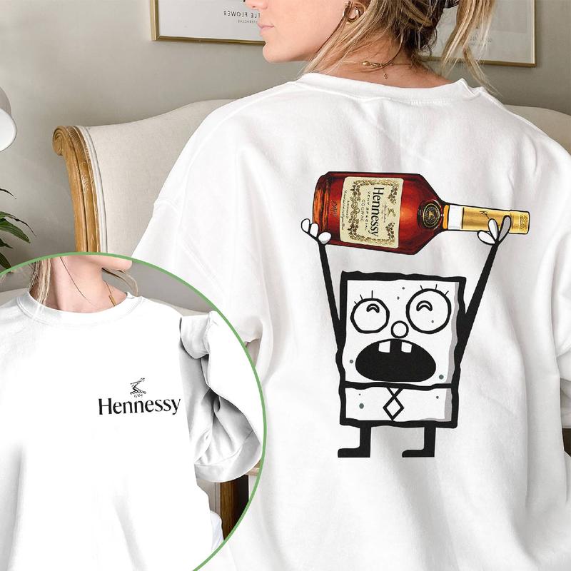 Hennessy Doodlebob Shirt, Doodlebob Character Movie Tshirt, Drinking Lover Tshirt, Funny Shirt