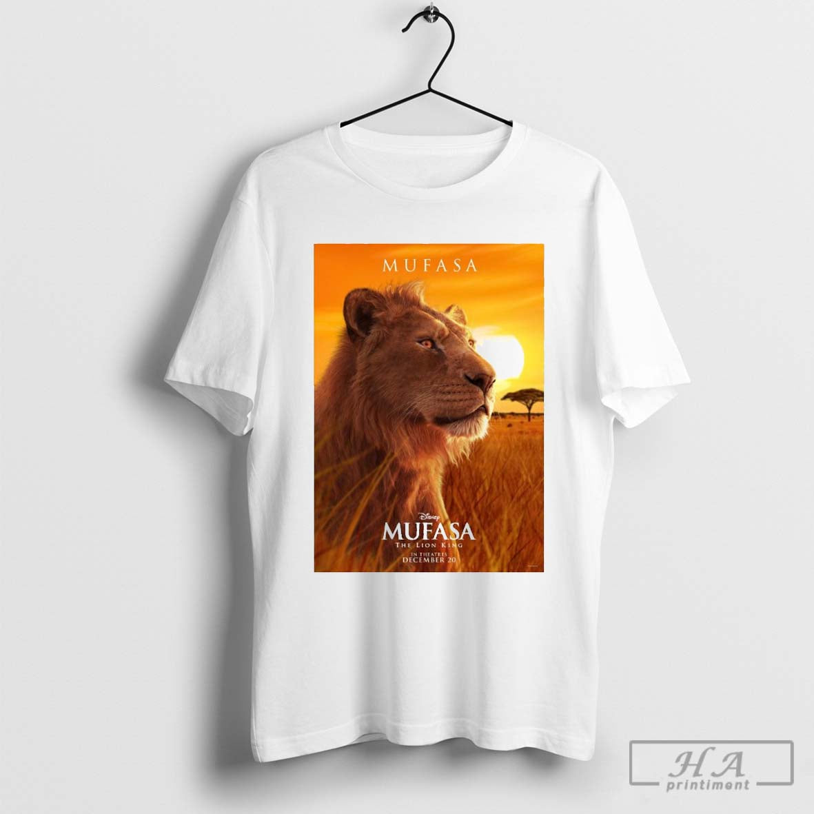 Official Poster Movie Mufasa The Lion King In Theatres December 20 2024 T-shirt