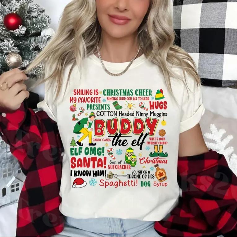 Christmas Buddy Elf Movie Sweatshirt, Elf Movie Quote Shirt, Buddy the Elf Shirt, Elf Christmas Movie Shirt