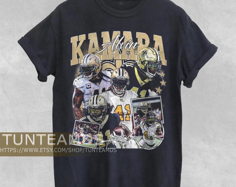 Vintage Alvin Kamara Shirt, Sweatshirt , Football Shirt, Classic 90S Graphic Tee, Unisex, Vintage Bootleg, Tshirt, Fan Gift