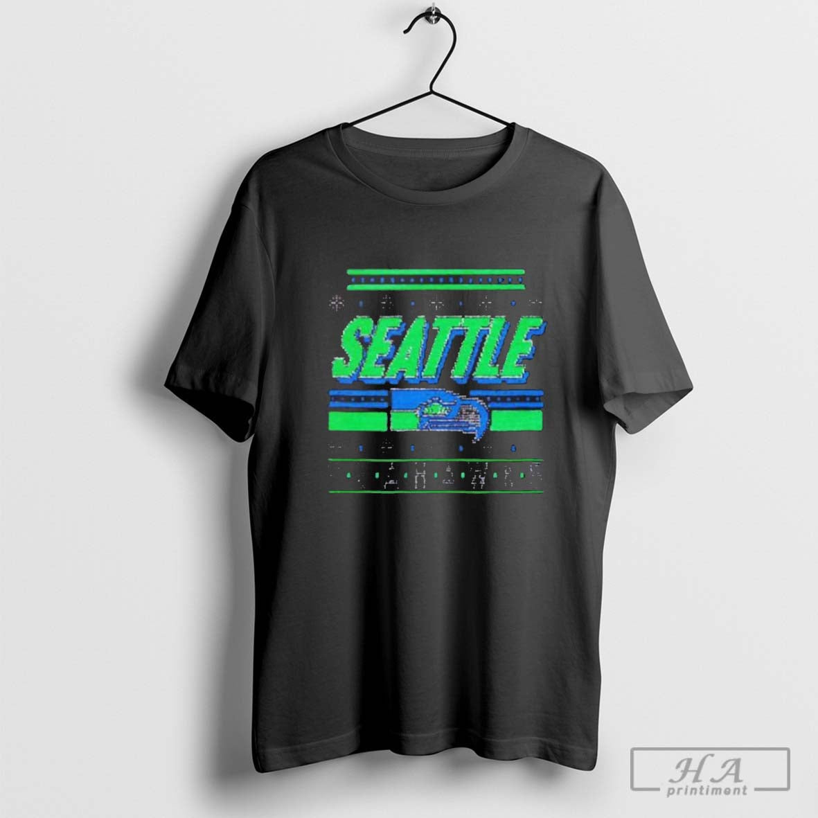 Official Seattle Seahawks Holiday Crewneck T Shirt