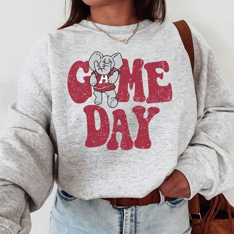 Alabama Crimson Tide Vintage College Game Day Football NCAA Sweatshirt, Vintage Sweatshirt NCAA, Classic Sport Sweatshirt, Gifts For Football Fan Spor