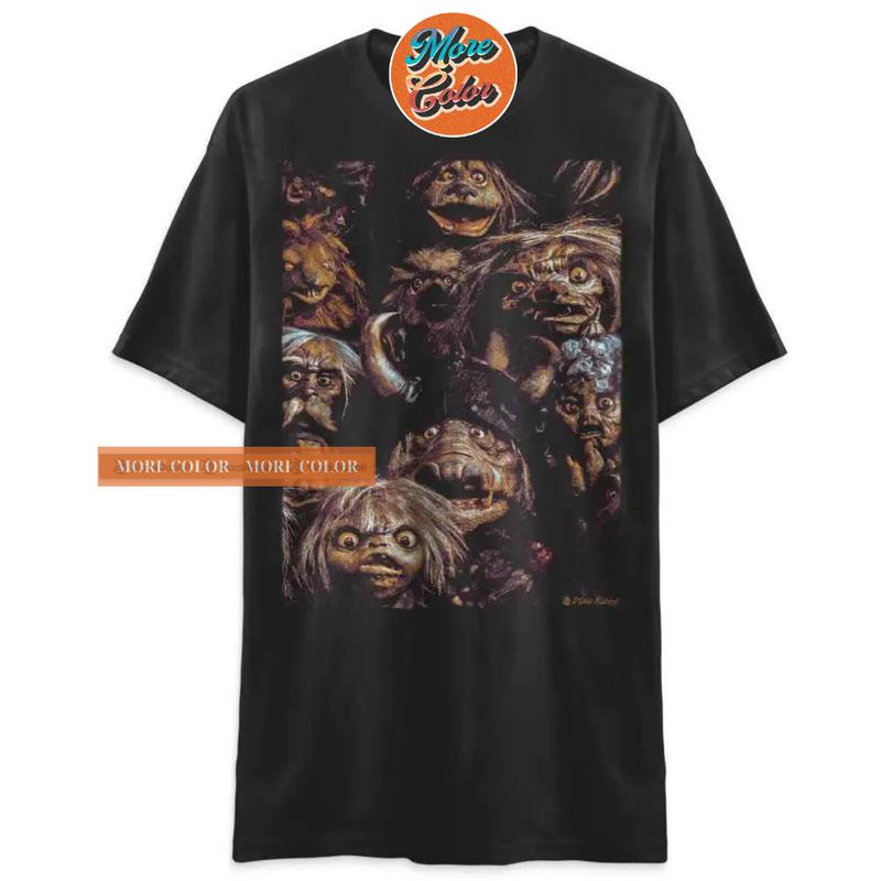 Labyrinth Goblins 1986 Vintage Fantasy Movie Shirt, Cotton Unisex T-shirt, Crew Neck, Size S- 4xl, Menswear Top, Womenswear Top Underwear Streetwear