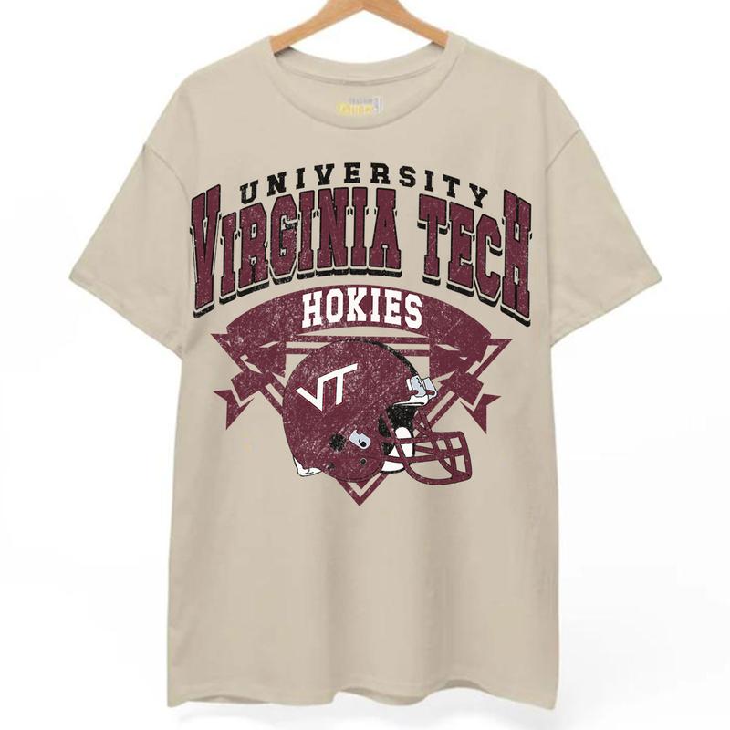 49. Virginia Tech Hokies Vintage NCAA Sweatshirt, University Sports Gear, Classic Football Team Apparel Gifts