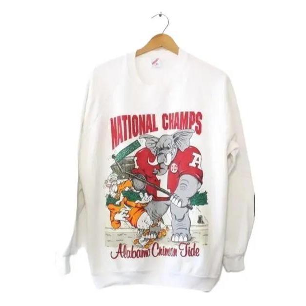 Vintage University of Alabama Crimson Roll Tide National Champions 1992 Sweatshirt, t-Shirt, Hoodie, Cotton