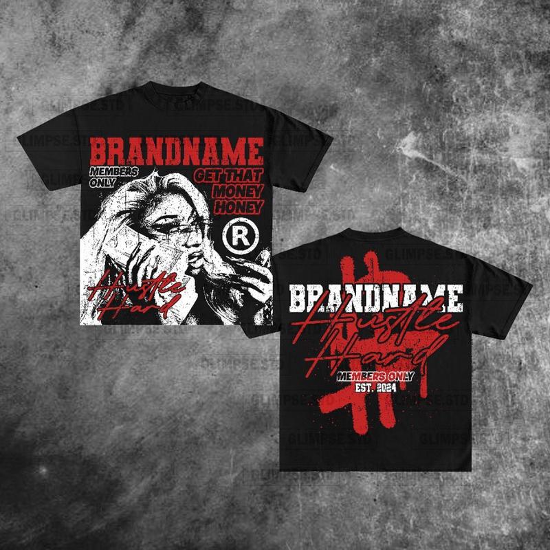 Y2K Graphic Get That Money Honey Personalize Printed Tshirt Casual Cotton Crewneck Classic